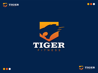 Tiger Fitness branding creative logo design graphic design identity illustration logo logo designer logofolio motion graphics ui