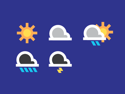 Weather Report Icons 2001 cloud icons lightening new zealand news one rain report retro sun thunder tvnz vintage weather
