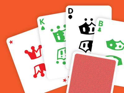 'Nameless' Set of Cards cards jack joker king queen