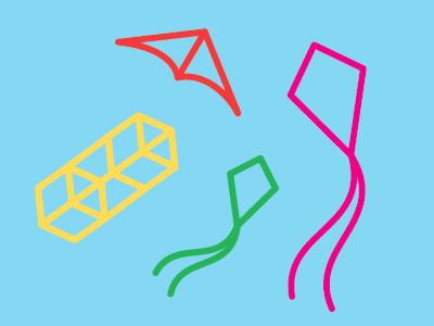 Drachen drachen icon illustration kites