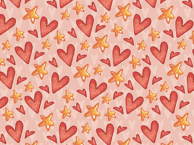 Time to Love. Seamless Pattern - 3 animals birthday cartoon day dog heart illustration kids love lovers valentine valentines