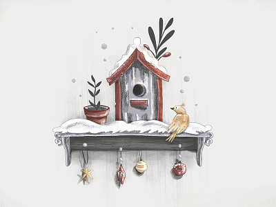 Winter Bird House