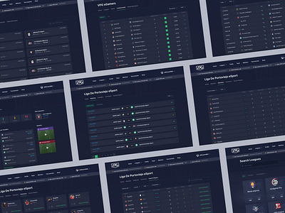 VPG - Team Page animations app cards design esports fabulo football landing league list ranking table ui ux virtualprogaming web app website