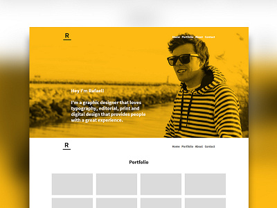 Portfolio Website WIP 100 width branding colour digital one page website personal portfolio web website wip work in progress