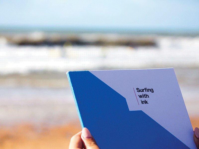 Surfing with Ink design editorial graphic design helvetica photography print publication surf surfboard surfing with ink typography