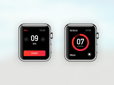Day 008 - Fitness apple clean element fitness interface product running sport ui watch