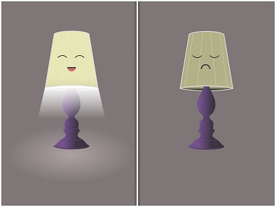 2 shades of lamp