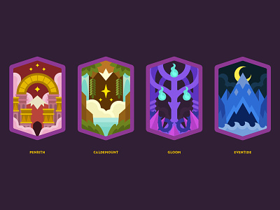 Dungeon Emblem badges design game game art game design graphic design icon illustration ui vector