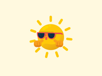 Sun character illustration sun vector