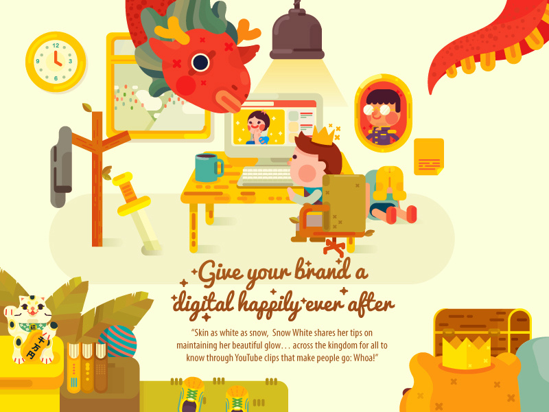 Happily Ever After #2 illustration vector character design