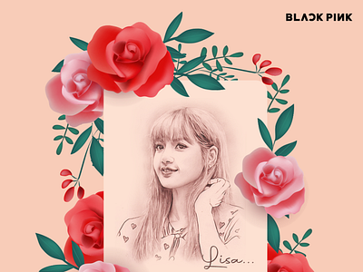BlackPink Lisa blackpink bp illustration korea kpop lisa music portrait selpink singer south korea vector