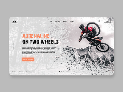 Adrenaline and mud - Landing page