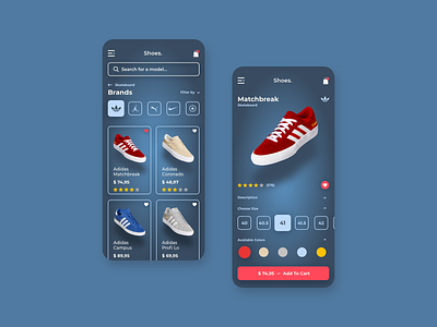 Shoes's store - Mobile app app branding design icon illustration logo typography ui ux vector