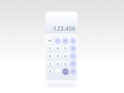 Calculator app dailyui dailyui004 design ui