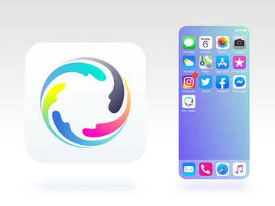 APP icon app branding colorful dailyui dailyui005 design icon logo vector