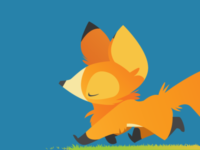 Firefox Thumbnail blue firefox fox orange vector