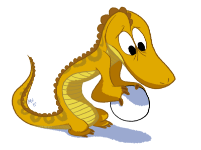 Yellow crocodile film photoshop raster yellow