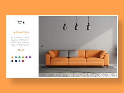E-commerce Sofa Store Web Design