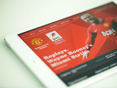Project for STC contrast football ipad manchester united red