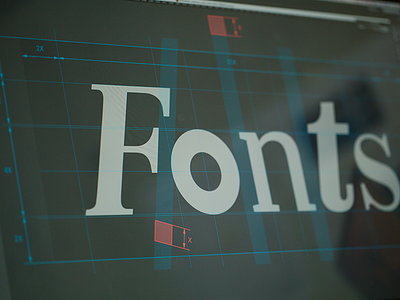 Fonttester font illustration redlines typography
