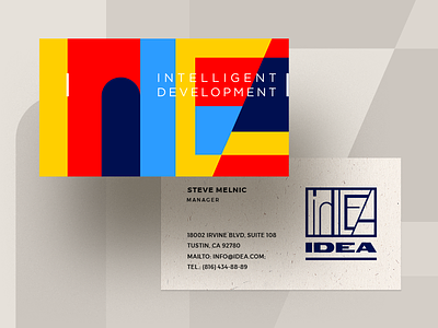 Idea Business Cards business card colors identity logo logotype