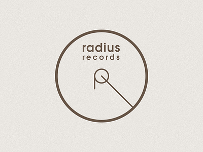 Radius Records Logotype brand graphic design identity illustration logotype