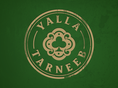 Yalla Tarneeb logotype cards casino games green logotype play