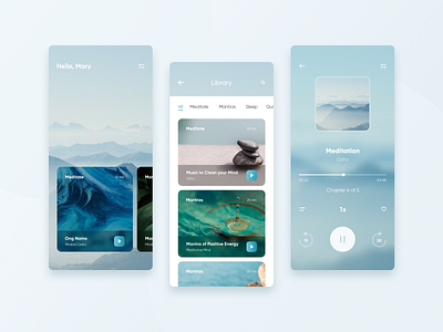 Meditation mobile app