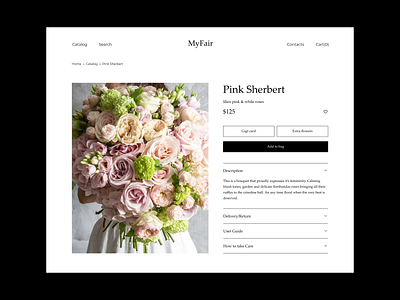 Catalog E-commerce flowers online shop app clean design ecommerce online shop ui ux
