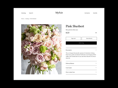 Catalog E-commerce flowers online shop