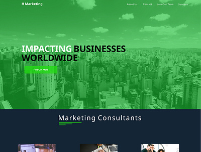 Marketing Consultant Company design green redesign concept ui ux web web design webdesign