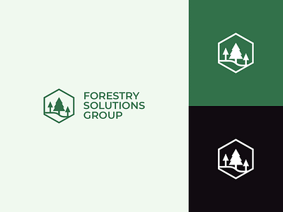 Forestry Client Logo adobe illustrator branding business forestry fsg geometric green green logo hexagon icon illustrator logo logo design nature new zealand tree logo trees trio logo vector vector art