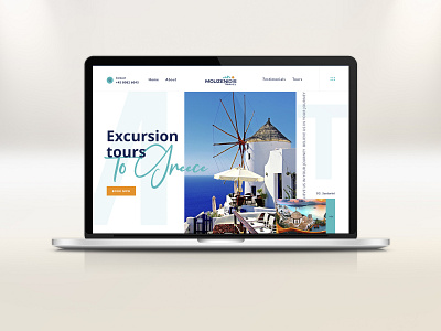 Tour operator's first screen design design first screen landingpage minimal photoshop typography web webdesign website