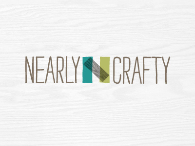 nearly color identity logo woodgrain