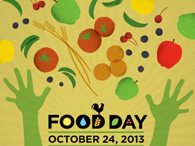 food day 2013 color design illustration logo