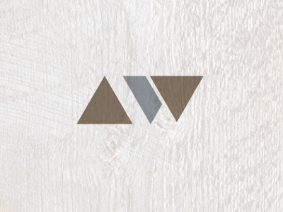 AW color design logo wood