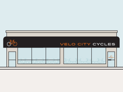vcc facade bike cycling design identity idlewild illustration logo