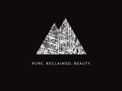pure branding design illustration mountains wood