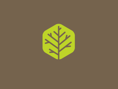 logo WIP color design hexagon illustration logo tree