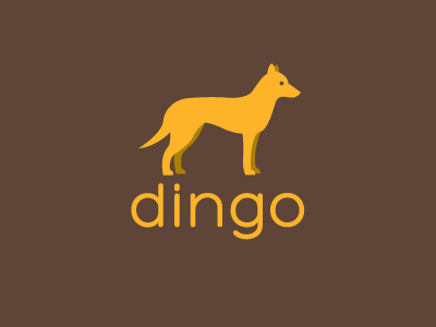 dingo WIP color design illustration logo