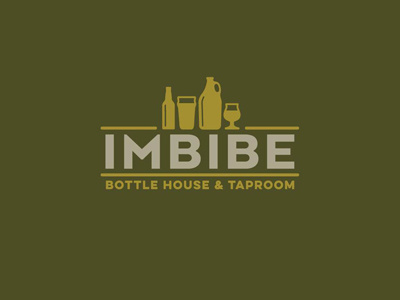 imbibe beer design identity illustration logo