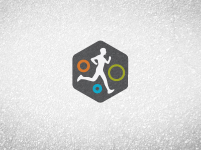 run run run color design icon illustration logo running