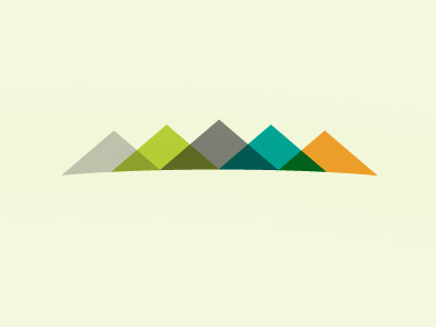 peaks color design identity logo