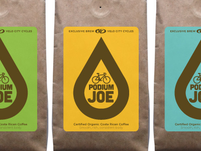 joe bike coffee color cubano design label design lost type co op