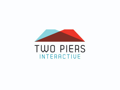 two piers identity interactive logo web