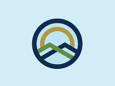 mtn farm color design identity illustration logo mountain