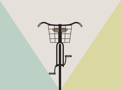 cruiser bike color design illustration