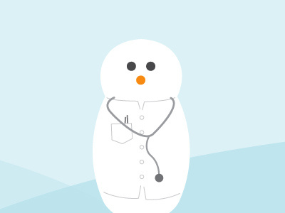 doc chillin' illustration snowman