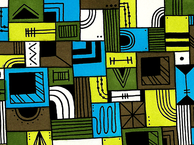 Jeff doodle drawing geometric grid icon illustration symbol