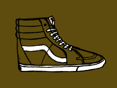 Sk8-Hi – Version 1 design doodle drawing illustration shoes sk8 hi sketch vans